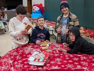 Youth group ginger bread houses.JPG